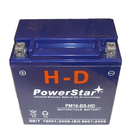 Batteryjack YTX16 - BS HD Motorcycle Battery for Kawasaki Vulcan Nomad, Drifter 1500cc 1999 - 2005 BA47040